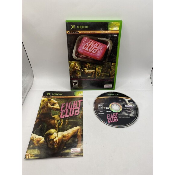 Fight Club Microsoft Xbox 2004 Fighting Complete W/ Manual Tested Authentic - Picture 1 of 2